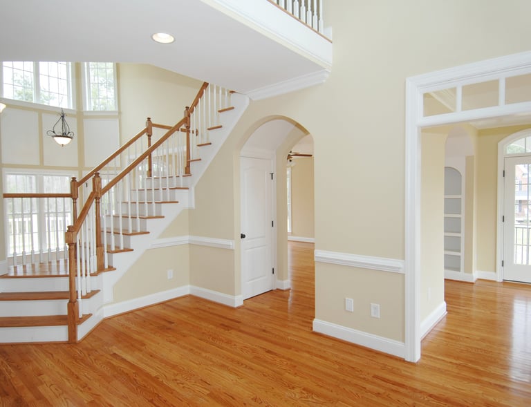 Freshly painted walls inside home