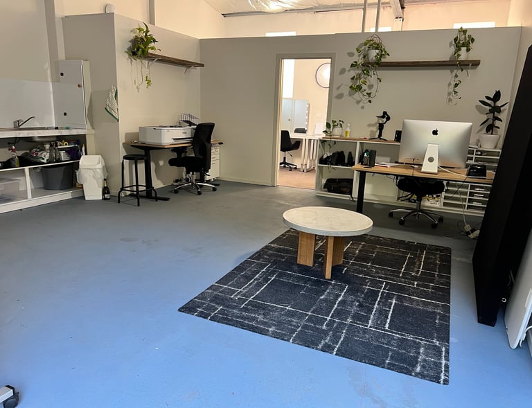 Green room and production office