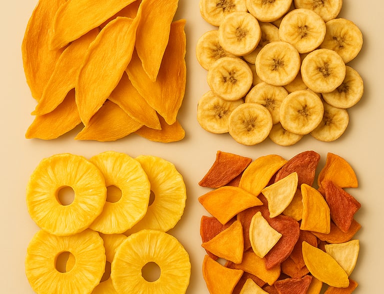 Variety of dried / dehydrated Royal Market products