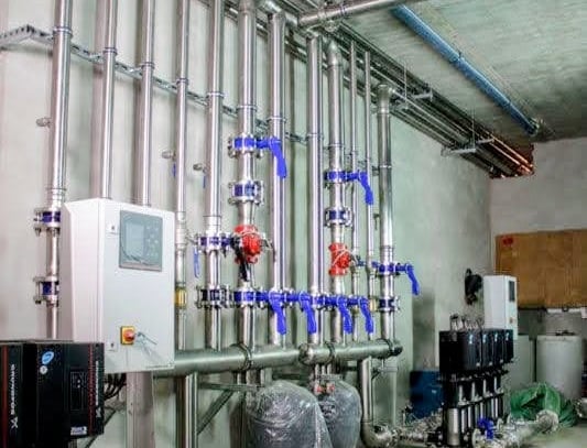 red de incendio inoxidable