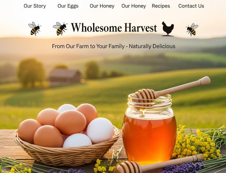 a basket of eggs and eggs on a table