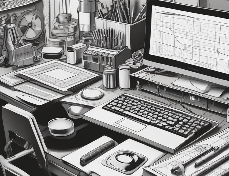 Numerous individuals are gathered in a spacious, well-lit hall, interacting around various booths and tables. Some tables are adorned with informational posters and brochures. People are engaged in discussions, examining flyers, and working on laptops. The setting appears to be a university or career fair, with banners and promotional materials visible in the background.