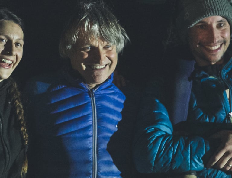 Maëva, Norbert et Clément. La petite échelle, une histoire de famille !