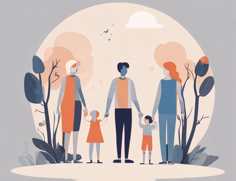 A person is holding an open book in front of their face, obscuring their identity. The book displays a message that encourages experiencing life instead of merely existing. The background is composed of open books, creating an artistic or literary setting. The person is wearing a light-colored sweater.