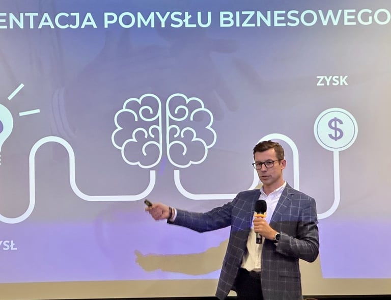 prelegent prezentacja pomysłu biznesowego 