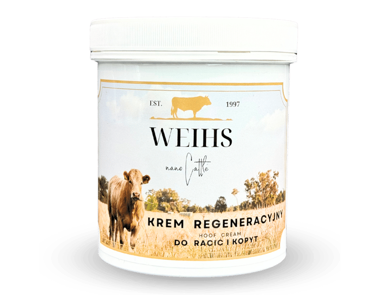 Weihs Livestock Hoof Cream, designed for hoof regeneration and protection with nanosilver