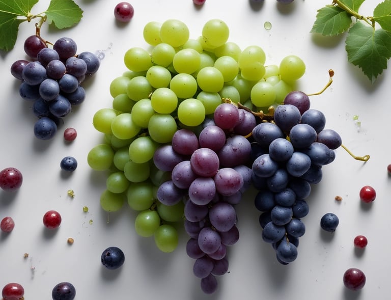 Workers carefully washing and treating fruits in a clean facility.