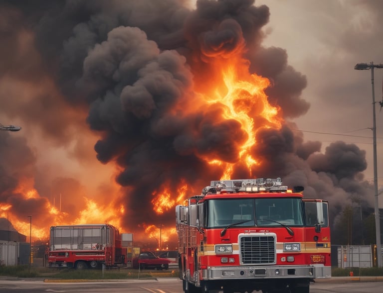 Installation of fire alarm system wiring inside a modern office space.
