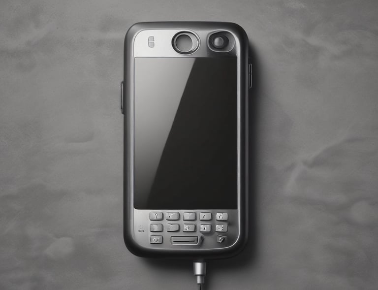 Close-up of Electromax phone's durable casing showcasing its robust build quality.