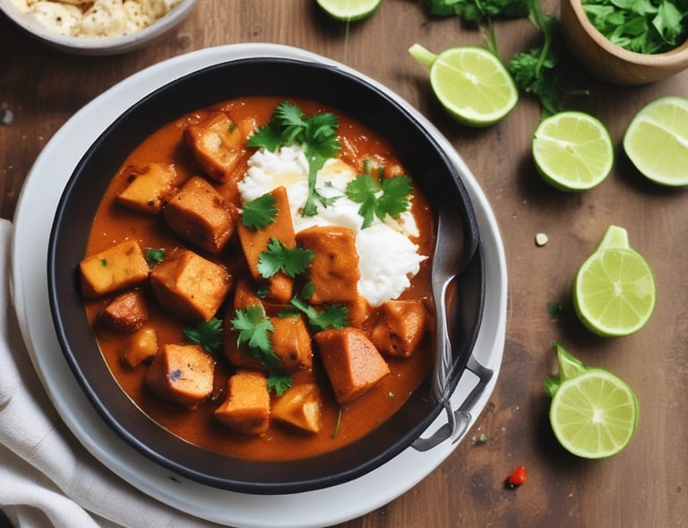 Close-up of a golden amber-hued roasted chicken with crispy skin on a cream background.