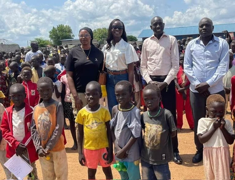 Amylia visited orphanage