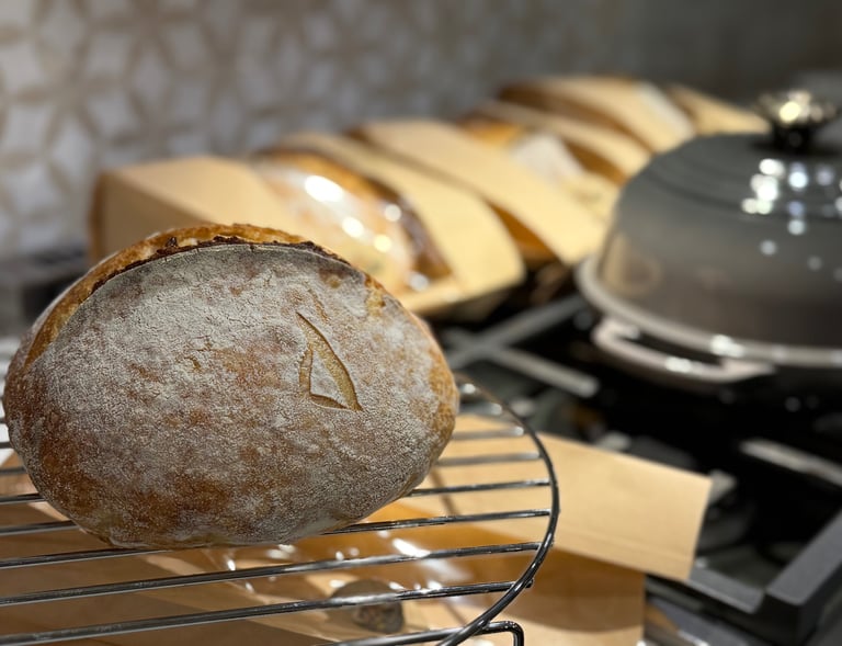 Pain de Campagne on the rack