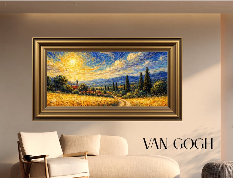 a painting of a painting of a landscape