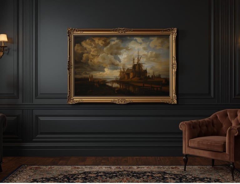 a painting of a painting of a painting of a castle