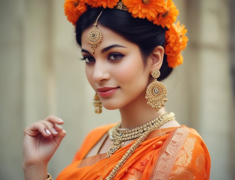 A close-up of a saree's detailed border, highlighting the craftsmanship and rich colors.