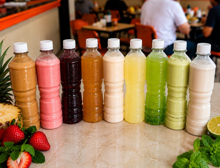 Aguas naturales de sabores refrescantes