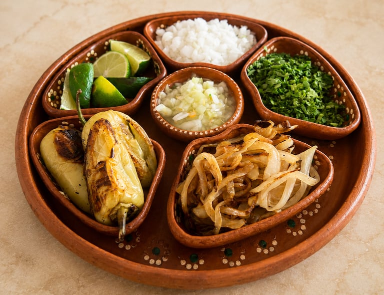 Los complementos perfectos para acmpañar tus tacos. 