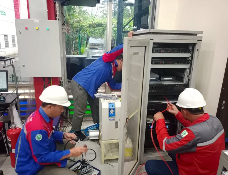 Proses Pemasangan Fire Tubing