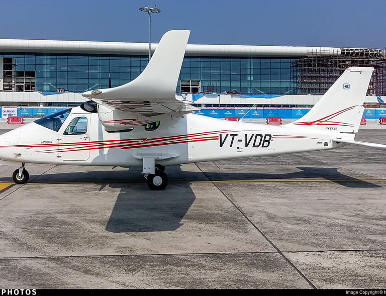 a small plane sitting on a tarmac