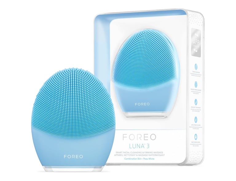 FOREO Luna skincare cleansing device recommended by NanoFlower in the UK