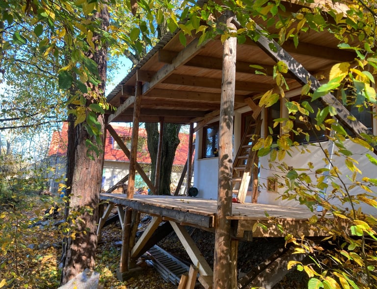 Tinyhouse mit großer Terasse