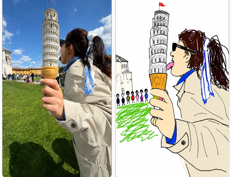 Make a doodle out of a real life picture