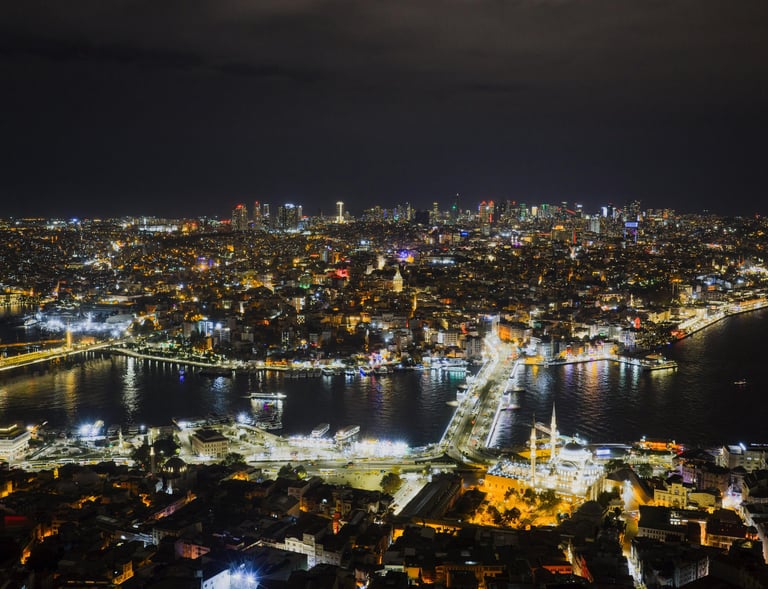 a cityscape of cebu city at night
