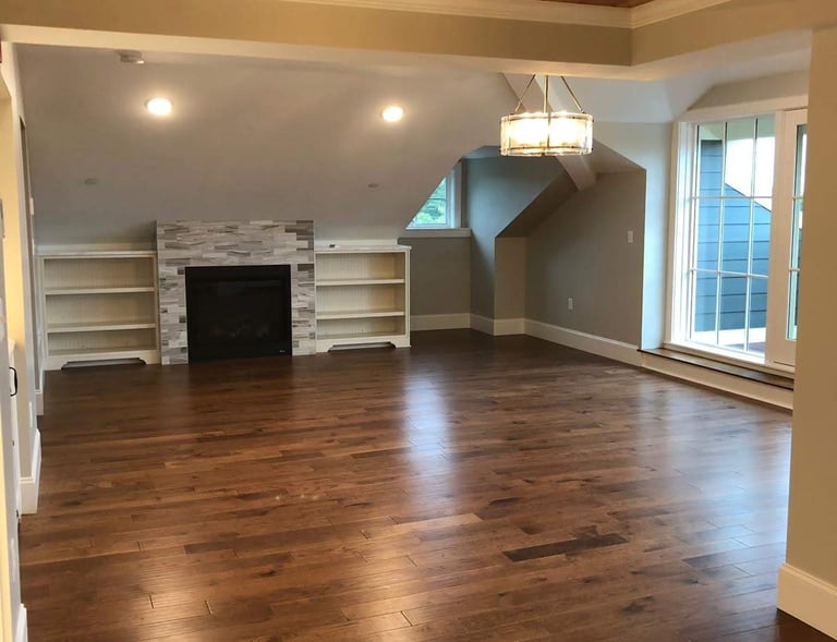 living room floor finish