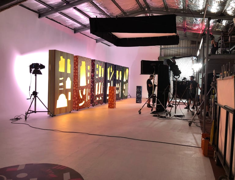 large 160m2 studio shooting space