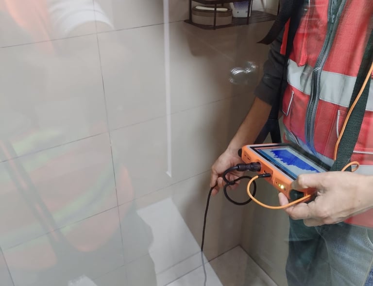 Detector de fugas de agua geofono