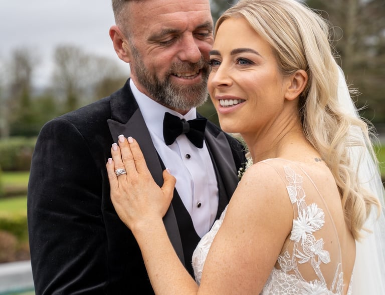 Birde & groom Photo WIth wedding ring