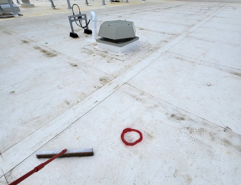Electronic leak detection Commercial flat Roof Co. Waterford
