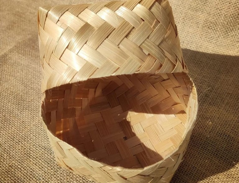 Besek Bambu 10x10 Natural