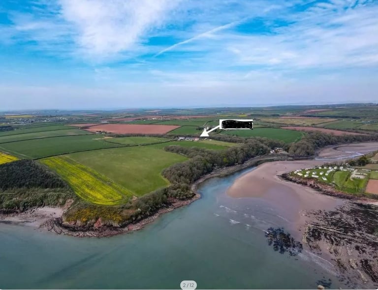 Skerryback Farm sandy haven drone