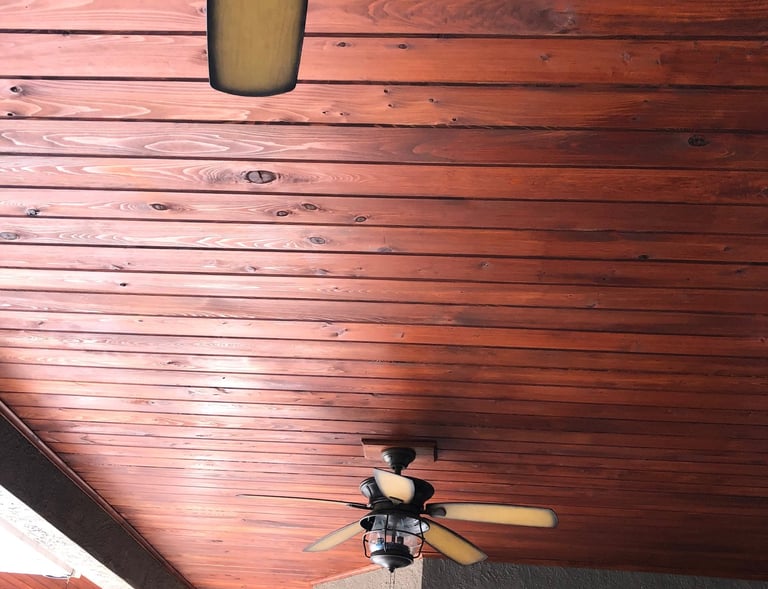 Custom made wooden ceiling- Britto's Home Improvement