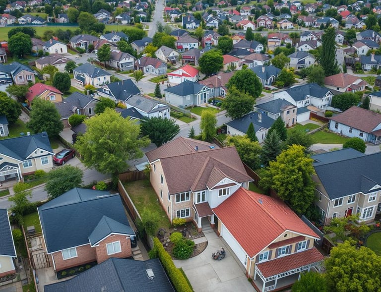 Aerial residential photos