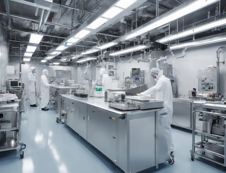 a large machine in a large building