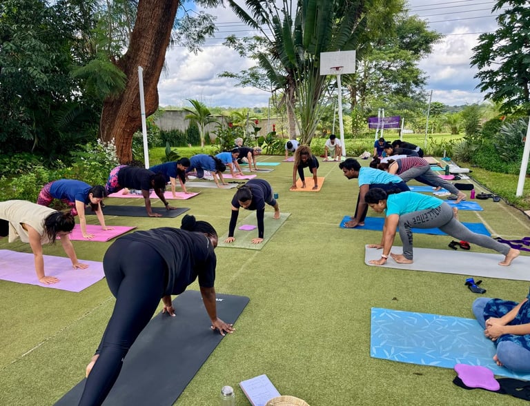part of Surya namaskar Ashwa Sanchalanasana (Equestrian Pose)