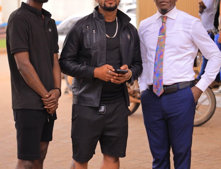 Ali Muzungu with presidential candidate david 