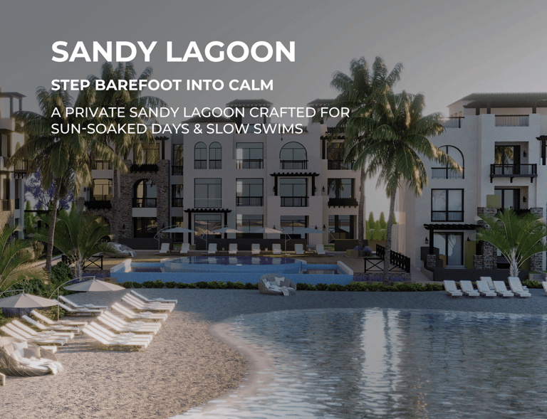 private sandy lagoon at cala sahl hasheesh