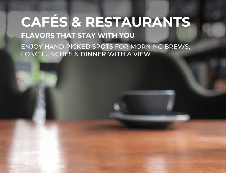 Hand picked spots, cafes and restaurants at at cala sahl hasheesh