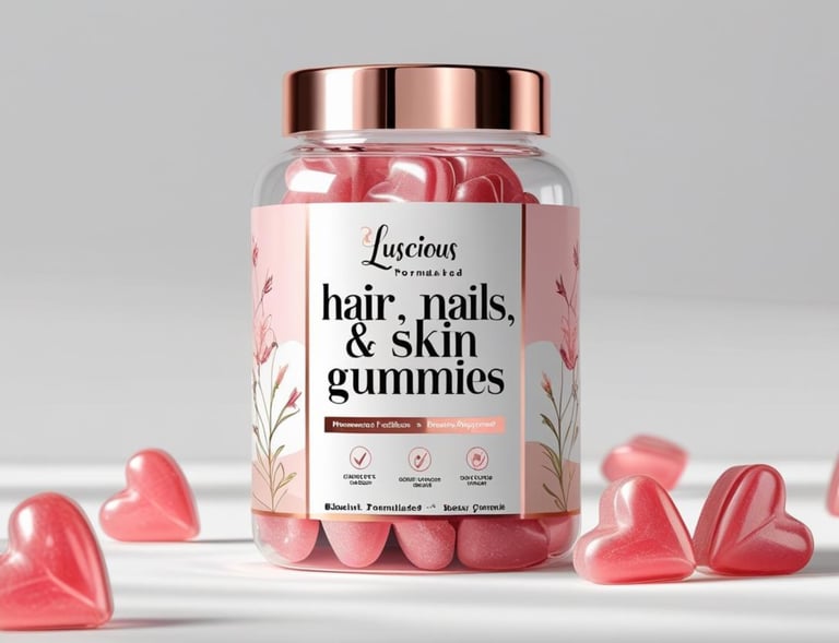 hair skin nails biotin gummies