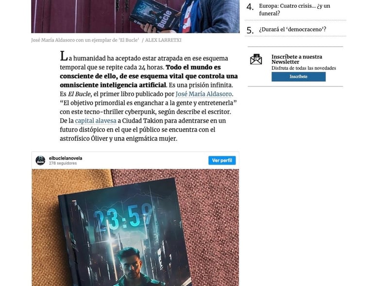 entrevista a jose m aldasoro por el diario de noticias de alava