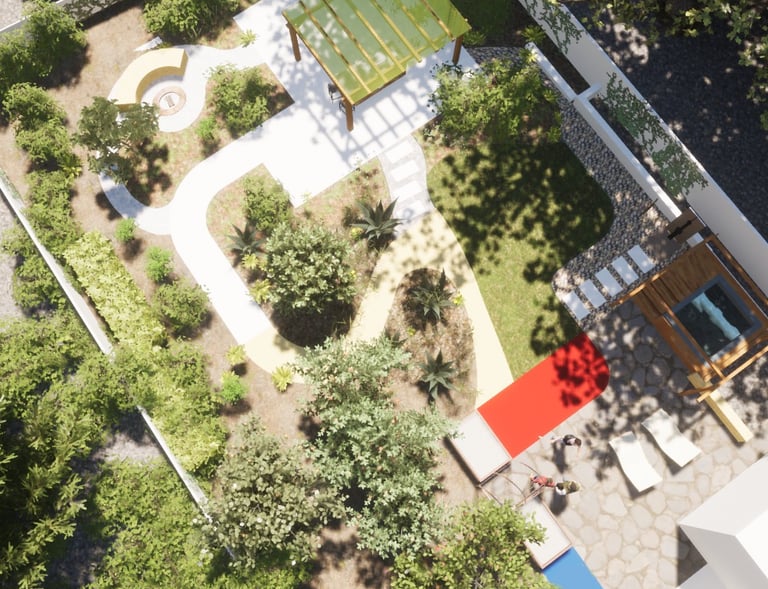 With 3D renderings, you can truly visualize and understand the proposed design (San Jose garden)