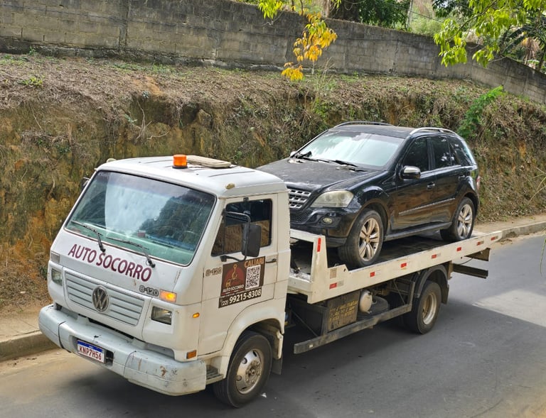Guincho emergencial do Auto Socorro Caliari na estrada
