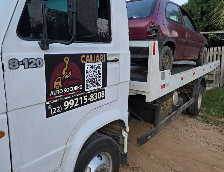 Serviço de transporte de veículos e reboque barato em Saquarema