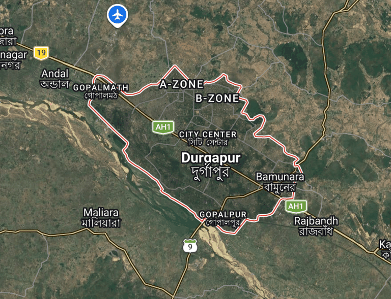 Durgapur Map 