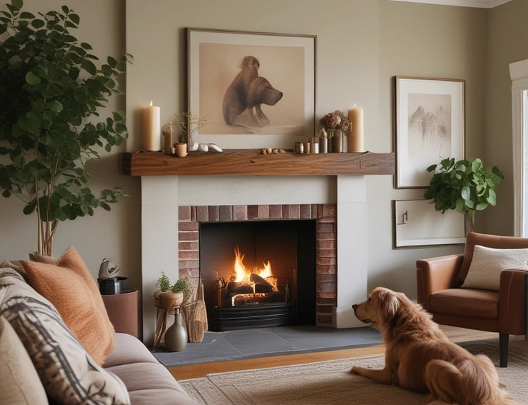 A serene therapy room with soft lighting and comfortable seating.
