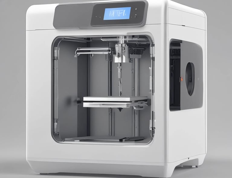 Close-up of a finely detailed 3D printed boat propeller in navy blue.