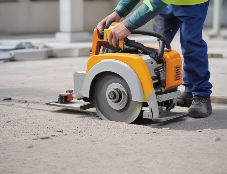A forklift carefully lifting heavy materials with a trained operator focused on safety.
